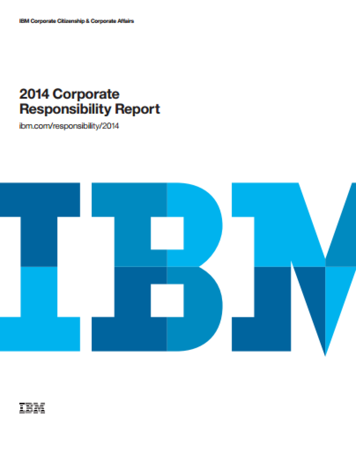 IBM2014年CSR報告書 展現關心社會的實際行動