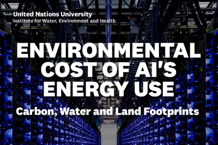 從 AI 耗電到自然資本治理：聯合國揭露 AI 背後的真實環境成本