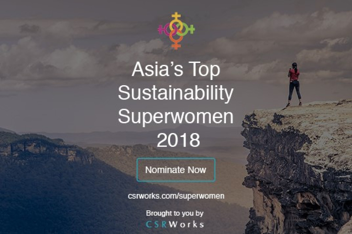 亞洲頂尖永續超級女性Asia's Top Sustainability Superwomen  正式啟動徵選！