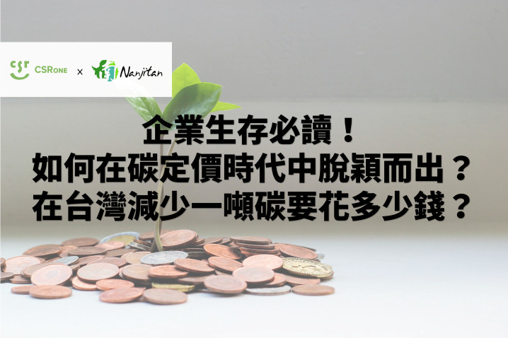 【碳權系列21】企業生存必讀！如何在碳定價時代中脫穎而出？在台灣減少一噸碳要花多少錢？