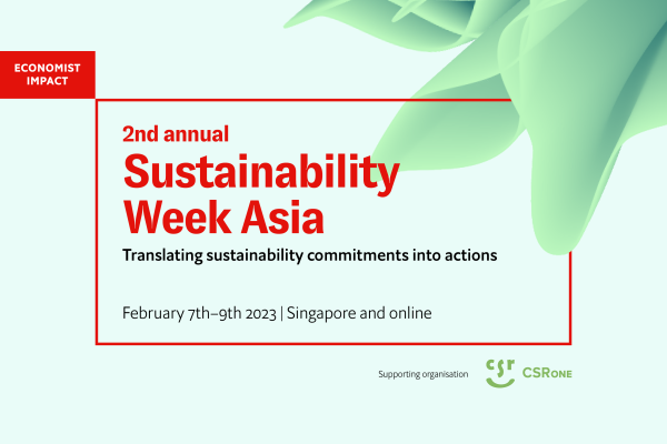 【經濟學人論壇】2023 第二屆亞洲永續週 - Sustainability Week Asia