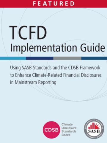 CDSB x SASB 《TCFD應用指南》