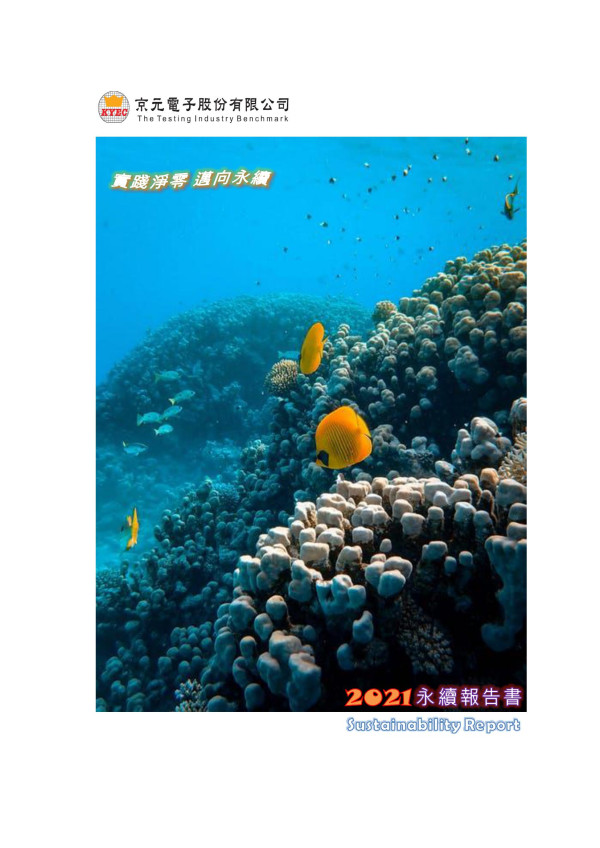 京元電子2021永續報告書