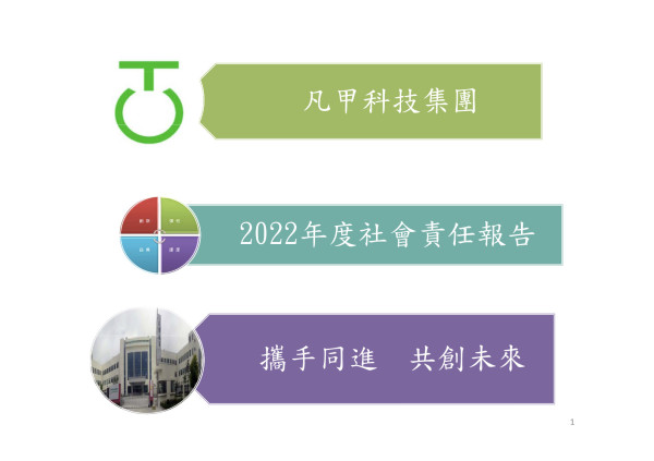 凡甲科技2022年永續報告書