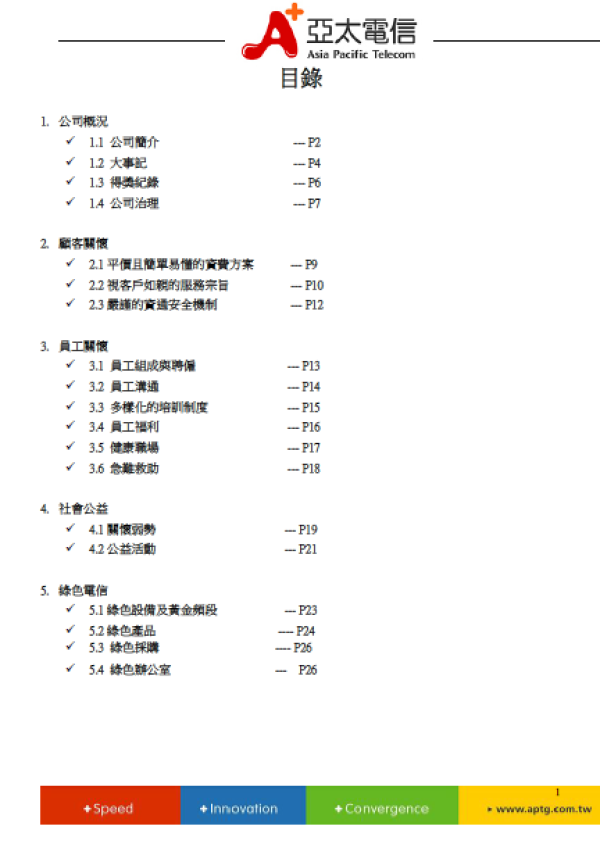 2012亞太電信企業社會責任報告書