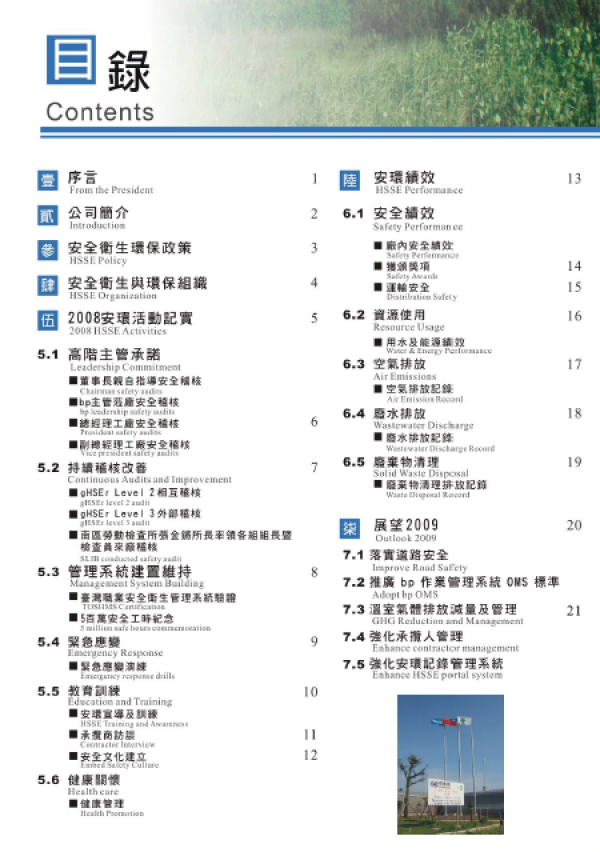 2008中美和石油化學安環年報